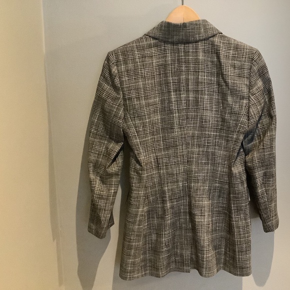 Escada blazer plaid, black & ivory, size 34 - Picture 3 of 15